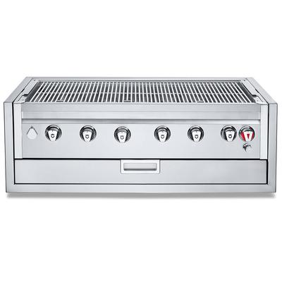 Crown Verity IBI42-GO NG 42" Built In Commercial Outdoor Charbroiler Grill Only w/ 6 Burners - Natural Gas, Stainless Steel, Gas Type: NG