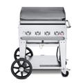 Crown Verity CV-MG-30NG 28" Mobile Gas Commercial Outdoor Griddle, Natural Gas, Stainless Steel, Gas Type: NG