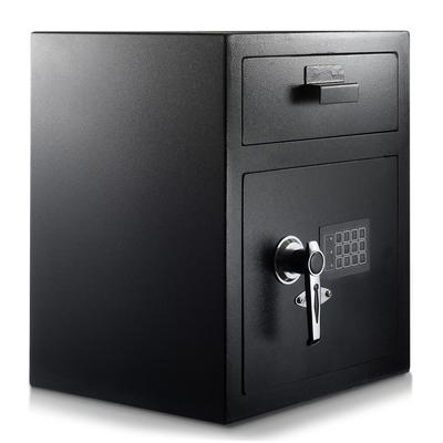 Alpine Industries ADI670-200-BLK 1.1 cu ft Depository Safe w/ Keypad Lock - Steel, Black