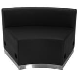 Flash Furniture ZB-803-INSEAT-BK-GG Modular Concave Chair - Black LeatherSoft Upholstery, Stainless Steel Base