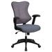 Flash Furniture BL-ZP-806-GY-GG Swivel Office Chair w/ High Back - Gray Mesh Back & Seat