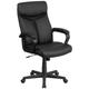 Flash Furniture GO-2196-1-GG Swivel Office Chair w/ High Back - Black Mesh Back & LeatherSoft Seat