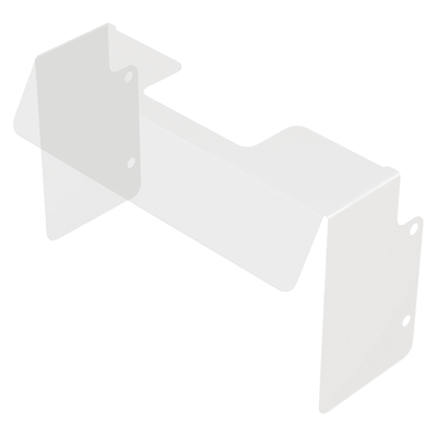 Lancer 82-6647 22"W Valve Guard w/ Side Guards for IBD 4500 Series Dispensers - Plastic, Clear
