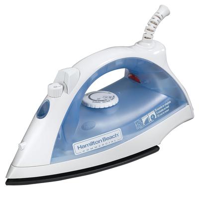 Hamilton Beach HIR200R Lightweight Iron w/ Adjustable Steam - White & Blue, 120v, Blue and White, 12' Swivel Cord