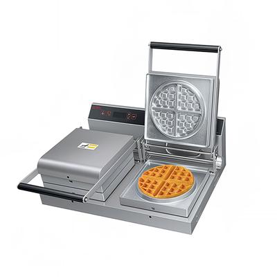 Hatco SNACK-2-QS Double Classic Belgian Commercial Waffle Maker w/ Aluminum Grids, 1800W, Multi-Plate, Stainless Steel & Aluminum, 120 V