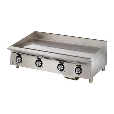 Star 748TCHSA 208V 48" Electric Commercial Griddle w/ Thermostatic Controls - 1" Chrome Plate, 208v, Stainless Steel