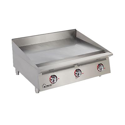 Star 836TA NG 36" Gas Commercial Griddle w/ Thermostatic Controls - 1" Steel Plate, Natural Gas, 1" Polished Steel Plate, 90,000 BTU, Stainless Steel, Gas Type: NG
