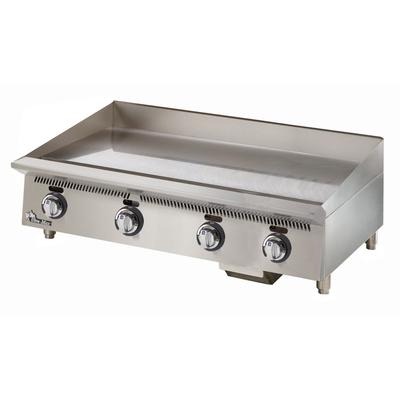 Star 872TA NG 72" Gas Commercial Griddle w/ Thermostatic Controls - 1" Steel Plate, Natural Gas, 180,000 BTU, Stainless Steel, Gas Type: NG