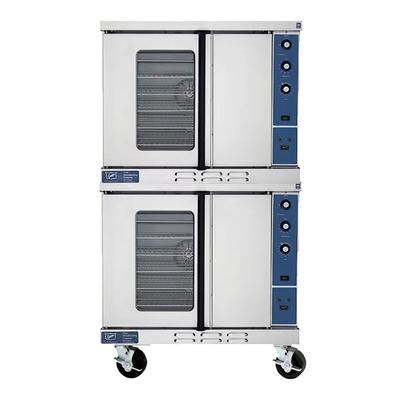 Duke 613-E4XX 208/1 Double Full Size Electric Commercial Convection Oven - 10.0 kW, 208v/1ph, 12 Racks, Stainless Steel