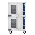 Duke 613-G4V Double Full Size Natural Gas Commercial Convection Oven - 46, 000 BTU, Deep Depth, Stainless Steel, Gas Type: NG