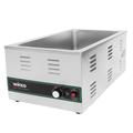 Winco FW-S600 Countertop Food Warmer - Wet w/ (1) Full Size Pan Wells, 120v, Stainless Steel