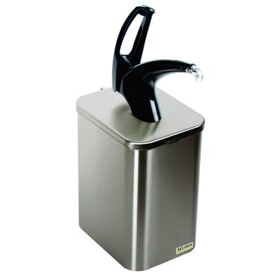 San Jamar P4900BK Condiment Dispenser Box System w/ Pump, Liner, Bag Adapter, Plug & Dip Tube, Black, Silver