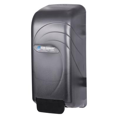 San Jamar S890TBK Wall Mount Soap Dispenser, Bulk or Bag-In-Box, Translucent Black Pearl