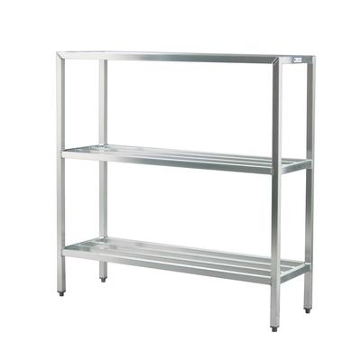 New Age 1042 48" Heavy-duty Shelving Unit w/ 1500 lb Capacity, Aluminum, Welded Aluminum, 48" x 20" x 60", Silver