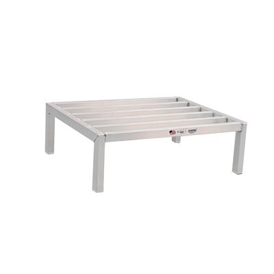 New Age 2028 60" Stationary Dunnage Rack w/ 2500 lb Capacity, Aluminum, 2,500 lb Capacity, All-Welded Aluminum, Silver