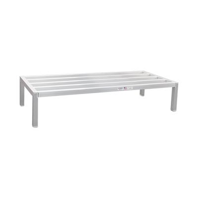 New Age 2062 30" Stationary Dunnage Rack w/ 2500 lb Capacity, Aluminum, 2,500 lb Capacity, All-Welded Aluminum, Silver
