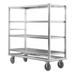New Age 98182 Queen Mary Cart - 4 Levels, 2500 lb. Capacity, Stainless, Marine Edges, Stainless Steel Shelves