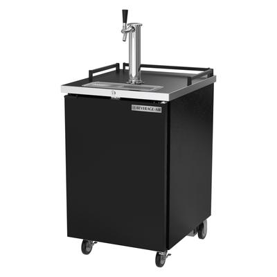 Beverage-Air BM23HC-B 24" Kegerator Commercial Beer Dispenser w/ 1 Keg Capacity - 1 Column, Black, 115v, (1) 1/2 Keg Capacity