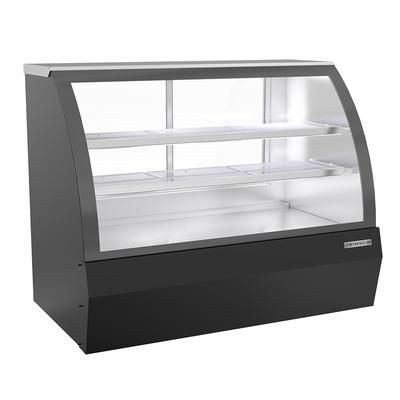 Beverage-Air CDR5HC-1-B 60-1/4" Full Service Deli Case w/ Curved Glass - 3 Levels, 120v, Refrigerated, Black