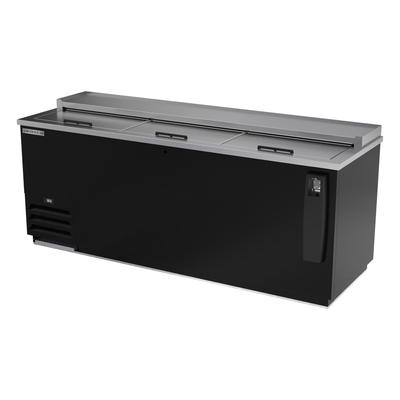 Beverage-Air DW79HC-B-29 80" Forced Air Bottle Cooler - Holds (253) 12 oz Bottles, Bottle Opener, 115v, Adjustable Dividers, Black