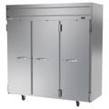 Beverage Air HRS3HC-1S 78" 3 Section Reach In Refrigerator, (3) Left/Right Hinge Solid Doors, 115v, Stainless Steel