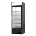 Beverage Air MMF19HC-1-B 27 1/4" 1 Section Display Freezer w/ Swing Door - Bottom Mount Compressor, Black, 115v