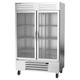 Beverage Air RB49HC-1G Vista 52" 2 Section Reach In Refrigerator, (2) Left/Right Hinge Glass Doors, 115v, Bottom-Mount Refrigeration, Silver