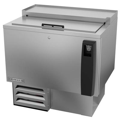 Beverage-Air SF34HC-S 34" Forced Air Bottle Cooler - Holds (223) 12 oz Bottles, Stainless, 115v, 115 V, Silver