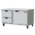 Beverage Air WTRD60AHC-2-FLT Hydrocarbon Series 60" Worktop Refrigerator w/ (2) Section, 115v, Stainless Steel