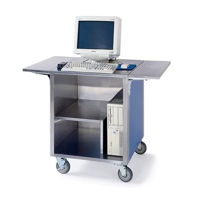 Lakeside 641-RED 51 1/4"W Cash Register Stand w/ Stainless Top - 35"H, Red