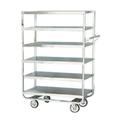 Lakeside 733 Queen Mary Cart - 6 Levels, 700 lb. Capacity, Stainless, Flat Edges, Stainless Steel, 700-lb. Capacity