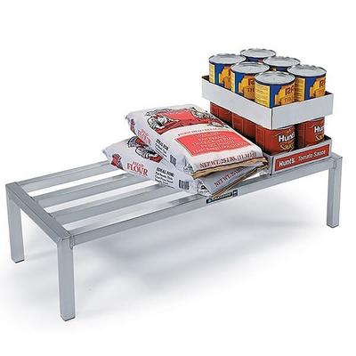 Lakeside 9082 60" Stationary Dunnage Rack w/ 1500 lb Capacity, Aluminum, 60" x 20" x 12", Silver