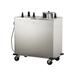 Lakeside E6207 Express Heat 36 1/2" Heated Mobile Dish Dispenser w/ (2) Columns - Stainless, 120v, Silver