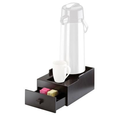 Cal-Mil 1051-1-96 Airpot Stand Only with Packet Drawer - Drip Tray, Midnight