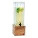 Cal-Mil 1527-3-99 Madera 3 gal Beverage Dispenser w/ Ice Tube - Plastic Container, Reclaimed Wood Base, Brown