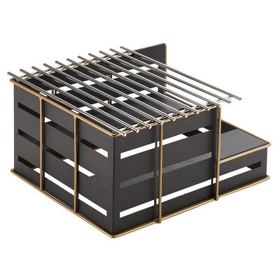 Cal-Mil 22089-90 Butane Stove Frame - 14 1/4"W x 13"D x 7 1/4"H, Steel, Black