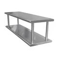 Advance Tabco PA-24-96-2 Two Tier Pass-Thru Shelf - 96" x 24"D, Stainless Steel, Double Tier