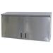 Advance Tabco WCO-15-48 48" Solid Wall Mounted Shelving Cabinet, Silver