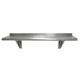 Advance Tabco WS-15-60 Solid Wall Mounted Shelf, 60"W x 15"D, Stainless, Stainless Steel