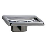 Bobrick B680 Classic Series Surface Mounted Soap Dish, Polished Stainless, One-Piece, Stainless Steel