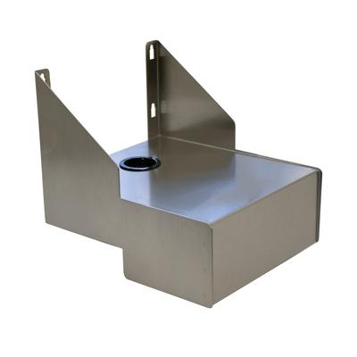 Advance Tabco A-24 Solid Wall Mounted Blender Shelf, 10 1/2" x 9", Stainless, Stainless Steel