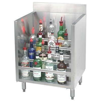 Advance Tabco CRLR-12 12" Liquor Display Rack w/ 5 Bottles Per Tiered Steps, Silver