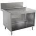 Advance Tabco PRSCO-24-42 42" Stationary Storage Cabinet w/ Open Base, 29" Front To Back, Stainless Steel