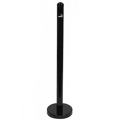 American Metalcraft SPRV2 Pole Cigarette Receptacle - Outdoor Rated, Black