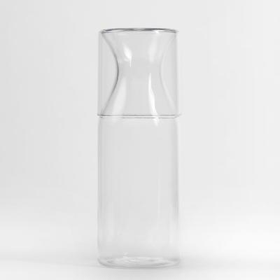 American Metalcraft WC40 40 oz Water Carafe w/ 18 oz Cup - Plastic, Clear