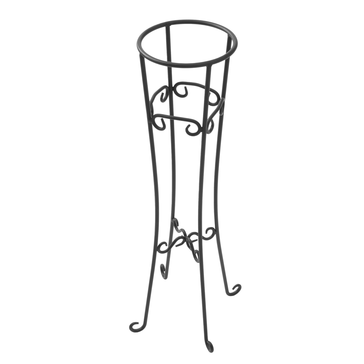 American Metalcraft WICS34 32 1/4" Champagne Stand, Wrought Iron, Black