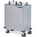 Dinex DXPIDPH2E1200 35 1/8" Heated Mobile Dish Dispenser w/ (2) Columns - Stainless, 120v, Silver