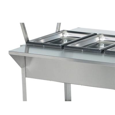 Vollrath 38092 ServeWell 32" Customer Side Plate Rest - 32" x 8" x 1", Stainless, Silver
