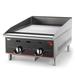 Vollrath 924GGT 24" Gas Commercial Griddle w/ Thermostatic Controls - 1" Steel Plate, Convertible, Stainless Steel, Convertible Gas, Gas Type: Convertible