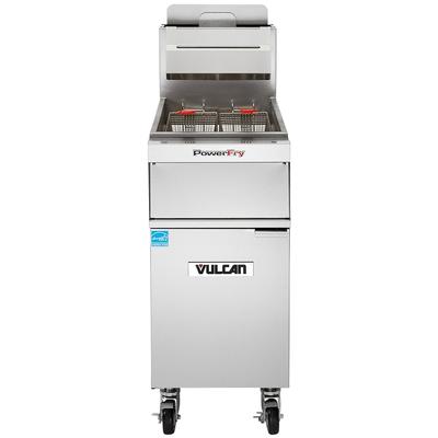 Vulcan 1TR45AF NG Commercial Gas Fryer - 50 lb Vat, Floor Model, Natural Gas, Stainless Steel, Gas Type: NG